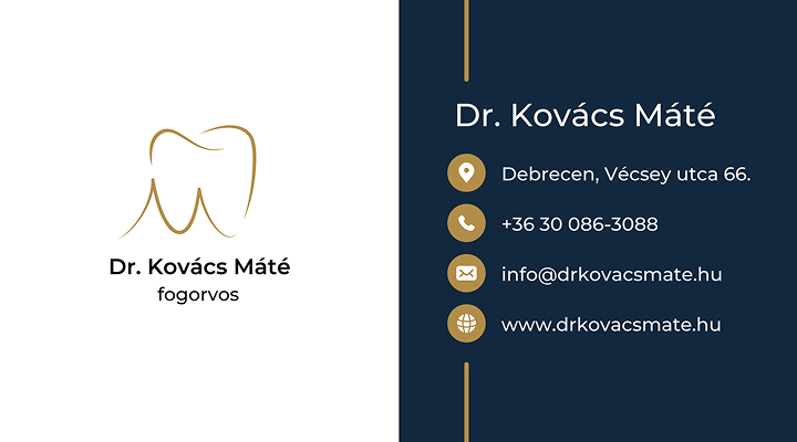Dr. Kovács Máté névjegy